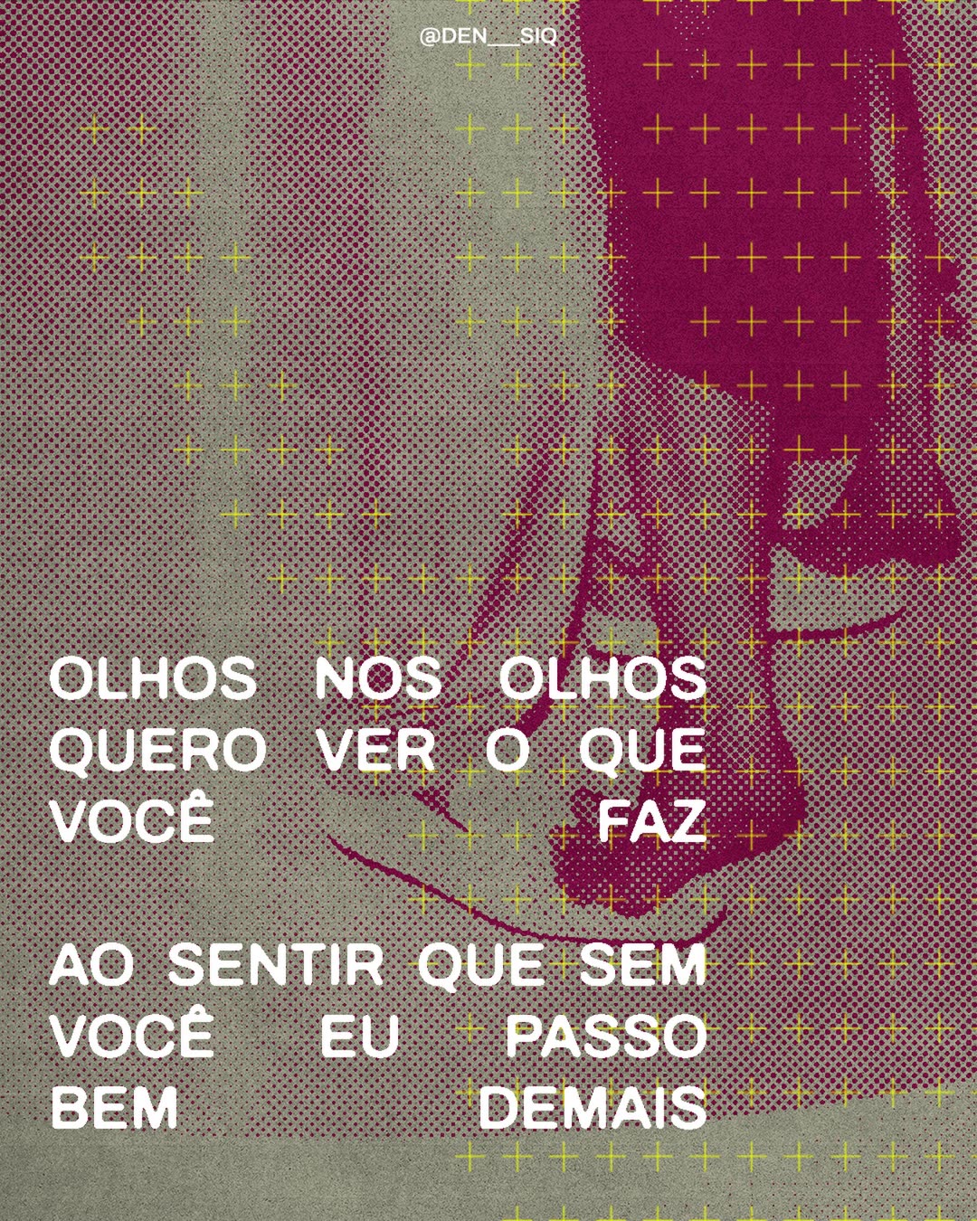 pôster tipográfico em vermelho e preto
